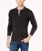 American Rag Men's Chambray Henley Sweater, Created For Macy's