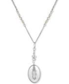 Lucky Brand Two-tone Beaded Reversible Pendant Necklace, 26-1/2 + 2 Extender