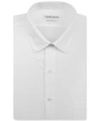 Van Heusen Big And Tall Classic/ Regular Fir Solid Herringbone Dress Shirt