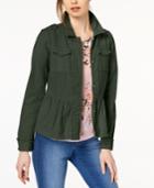 Maison Jules Cotton Peplum Jacket, Created For Macy's