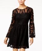 American Rag Embroidered Lace Fit & Flare Dress, Only At Macy's