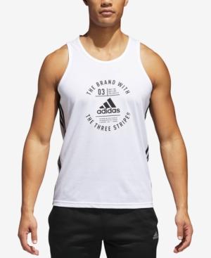 Adidas Men's Three-stripe Tank Top