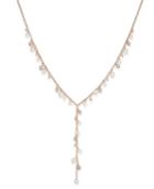 Charter Club Gold-tone Shaky Imitation Pearl Lariat Necklace, Only At Macy's