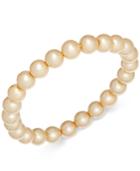 Charter Club Champagne Imitation Pearl Stretch Bracelet, Created For Macy's