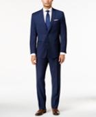 Marc New York By Andrew Marc Men's Slim-fit Blue Birdseye Suit