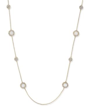 Inc International Concepts Gold-tone White Stone And Crystal Cluster Strand Necklace, Only At Macy's
