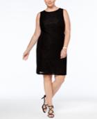 Nine West Plus Size Lace Sheath Dress