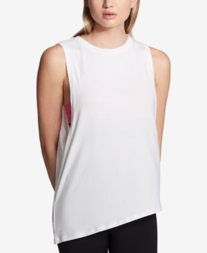 Dkny Asymmetrical Muscle Tank Top