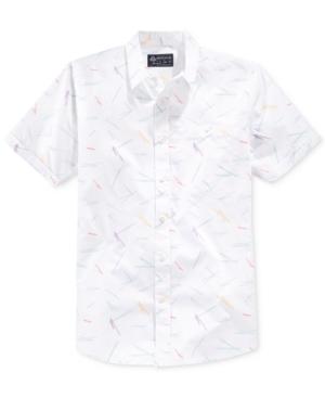 American Rag Short Sleeve Sticks Print Shirt