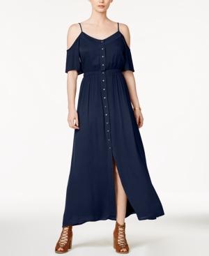 Maison Jules Cold-shoulder Maxi Dress, Created For Macy's
