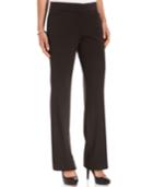 Jm Collection Curvy-fit Slant Pocket Straight-leg Pants