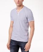 Inc International Concepts Men's Feeder Striped Y-neck T-shirt, Only At Macy's