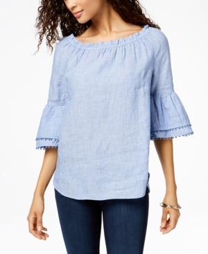 Charter Club Convertible Linen Top, Created For Macy's