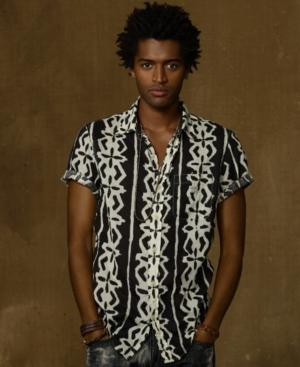 Denim & Supply Ralph Lauren Shirt, Short Sleeve One Pocket Tribal Print Shirt