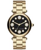 Marc Jacobs Women's Dotty Gold-tone Stainless Steel Bracelet Watch 34mm Mj3486