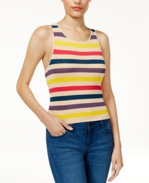 Guess Brit Striped Sweater Tank Top