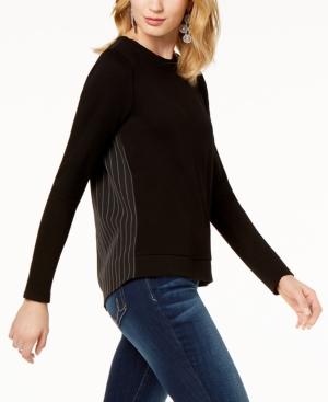 I.n.c. Mixed-media Sweater, Created For Macy's