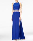 B Darlin Juniors' 2 Piece Embellished Gown