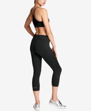 Dkny Sport Logo Cropped Yoga Leggings