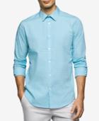 Calvin Klein Men's Infinite Cool End-on-end Shadow Check Shirt