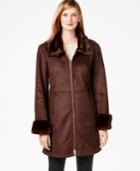 Jones New York Faux-shearling Walker Coat