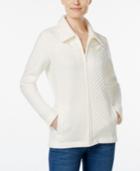Alfred Dunner Quilted-front Jacket