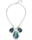 Robert Lee Morris Soho Silver-tone Imitation Abalone Necklace