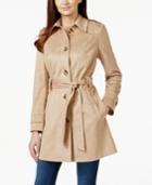 Via Spiga Faux-suede Belted Trench Coat