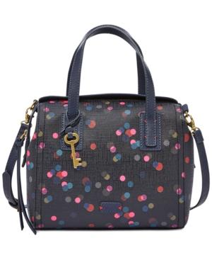 Fossil Emma Dot Leather Satchel
