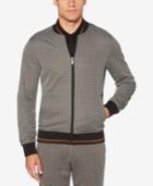 Perry Ellis Men's Speckle-print Jacquard Full-zip Jacket