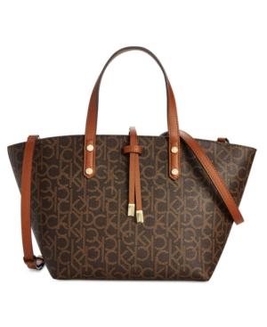 Calvin Klein Small Monogram Crossbody Satchel