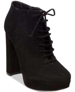 Steve Madden Women's Jolte Lace-up Platform Block-heel Booties Women's Shoes