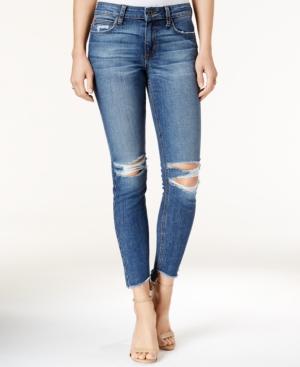 Joe's The Blondie Ripped High-low Hem Coppola Wash Ankle Jeans
