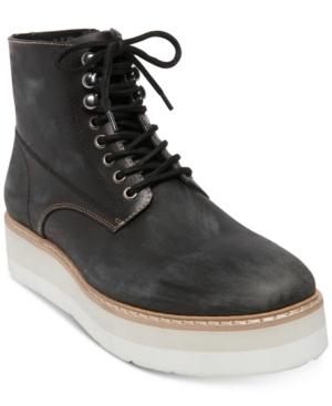 Self Made By Steve Madden Men's Sayne Platform Leather Boots Men's Shoes