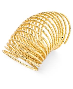 Thalia Sodi Gold-tone Long Textured Coil Statement Ring, Only At Macy's