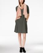 Eileen Fisher Elbow-sleeve A-line Dress