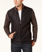 Alfani Men's Embossed Full-zip Cardigan, Created For Macy's
