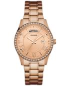 Guess Women's Rose Gold-tone Stainless Steel Bracelet Watch 37mm U0764l3