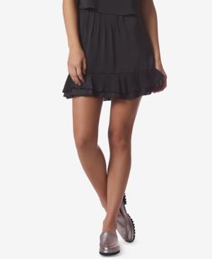 Avec Les Filles Ruffled-hem Mini Skirt