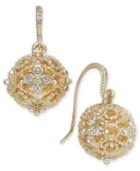 Charter Club Gold-tone Pave Filigree Orb Drop Earrings, Created For Macy's