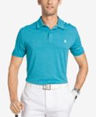 Izod Men's Stretch Heathered Texture Stripe Polo