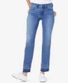 Nydj Marilyn Released-hem Tummy-control Straight-leg Jeans