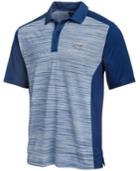 Greg Norman For Tasso Elba Men's Heathered Colorblocked Polo, Created For Macy's
