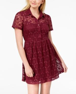 Be Bop Juniors' Lace Shirtdress