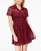 Be Bop Juniors' Lace Shirtdress