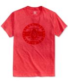 Volcom Men's Defeat Heathered Graphic-print Logo T-shirt