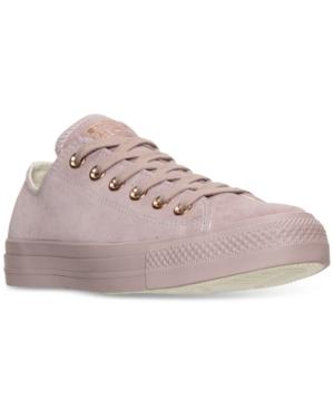 Converse Women's Chuck Taylor Pastel Leather Ox Casual Sneakers From Finish Line