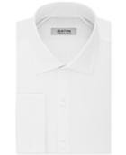 Kenneth Cole Reaction Men's Techni-cole 3 Way Flex Slim-fit Performance White French Cuff Dress Shirt