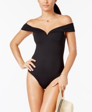 Becca Socialite Off-the-shoulder Bow-back One-piece Swimsuit Women's Swimsuit