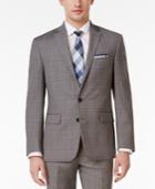 Ryan Seacrest Distinction Men's Slim-fit Gray Plaid Jacket, Only At Macy's
